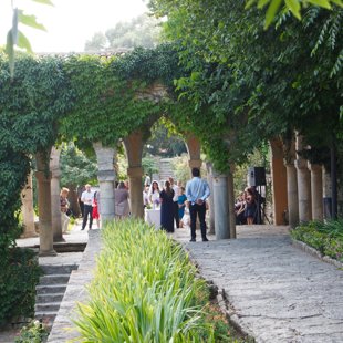 Nous avons croisé 2 mariages dans les jardins...
