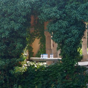 A côté du mariage, on a préparé quelques bouteilles pour se désaltérer... Sous 35degrés