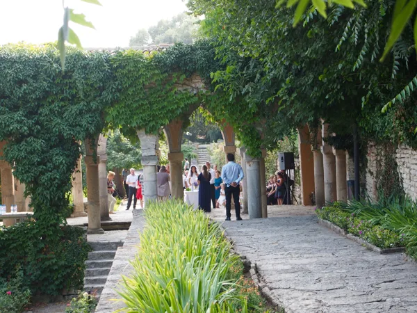 Nous avons croisé 2 mariages dans les jardins...